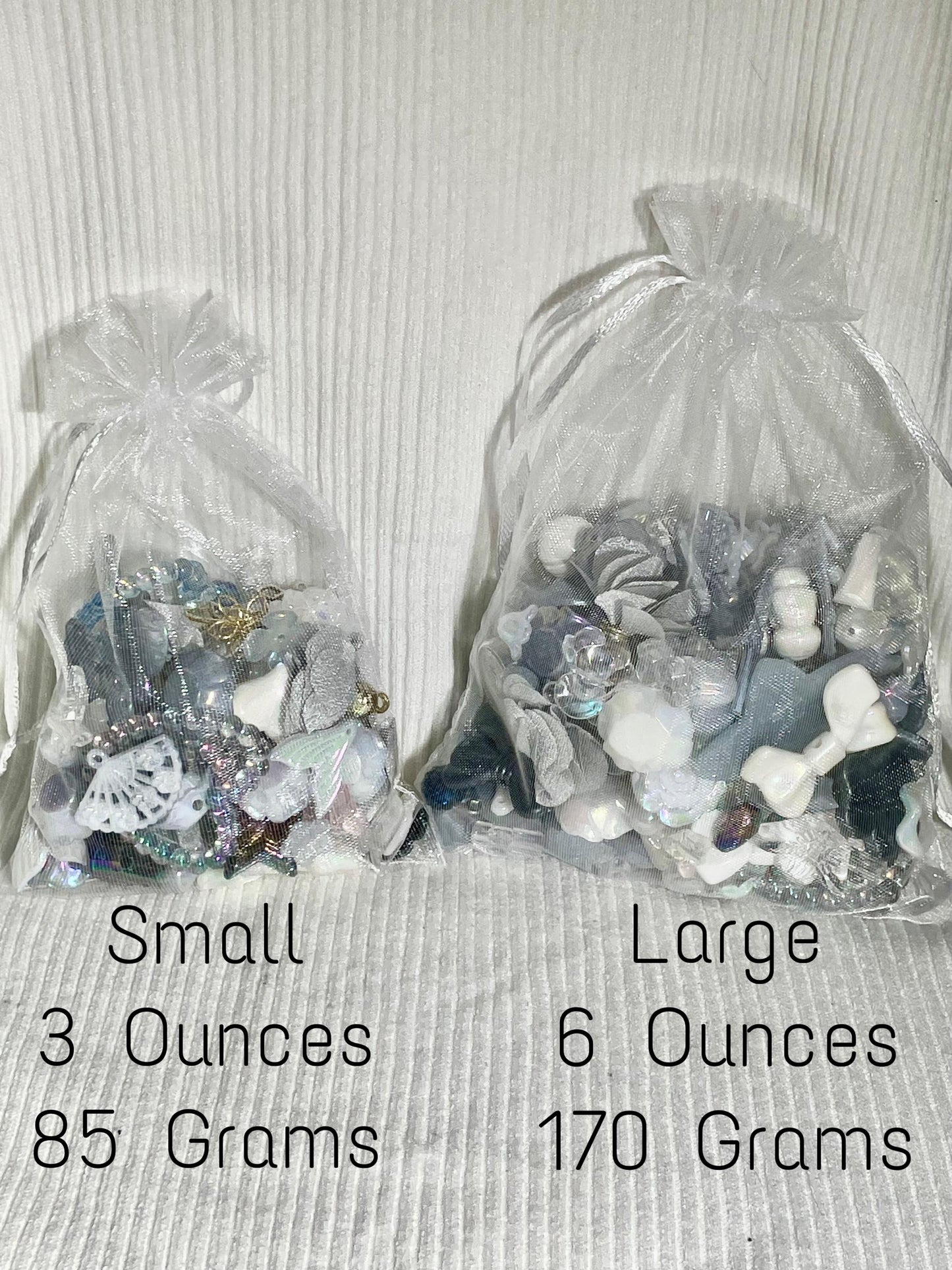 Grey Bead Soup Mix | Handmade Y2K Style Glass Beads