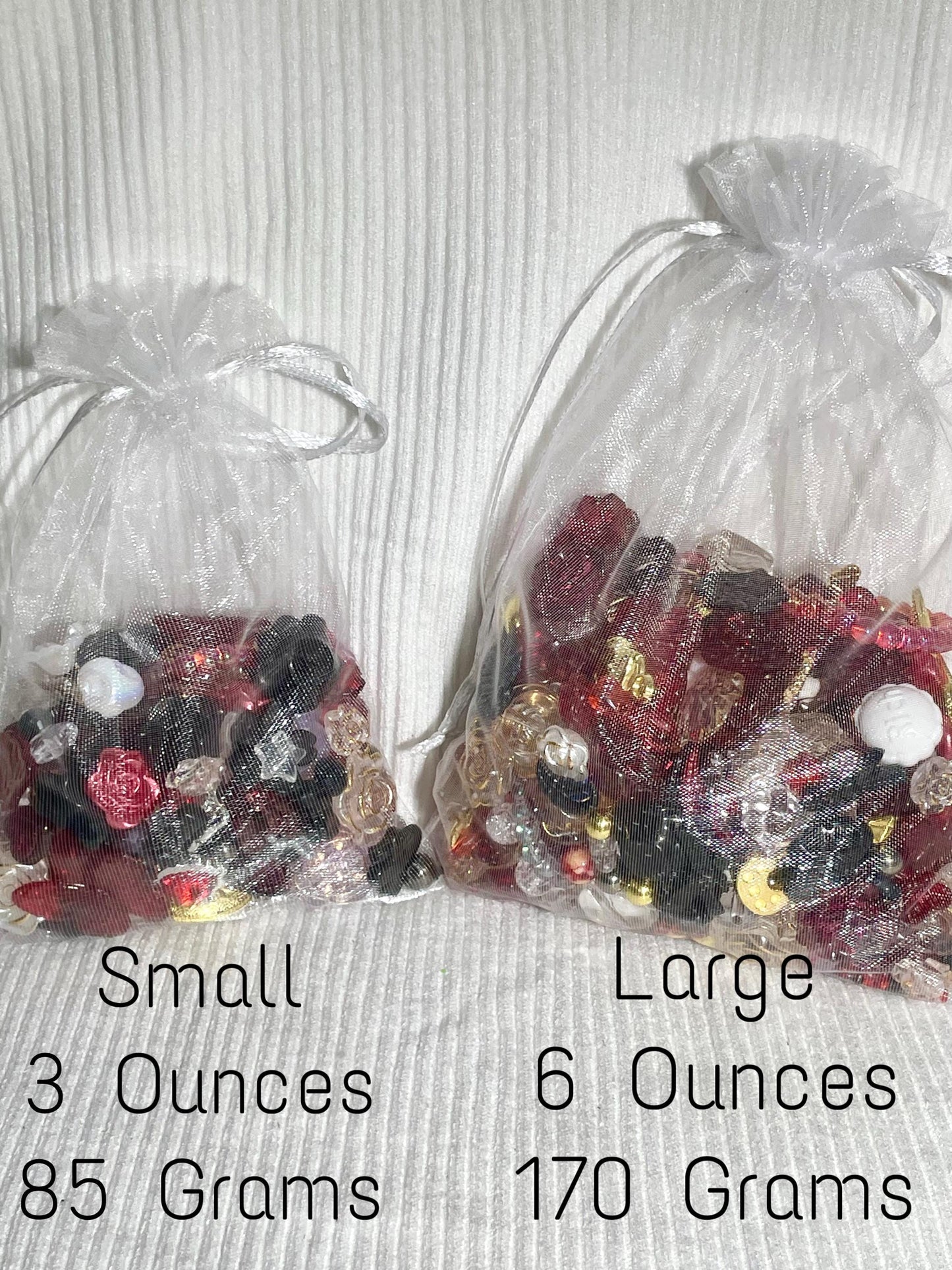 Black & Red Bead Soup | Gothic Spooky Curated Bead Mix