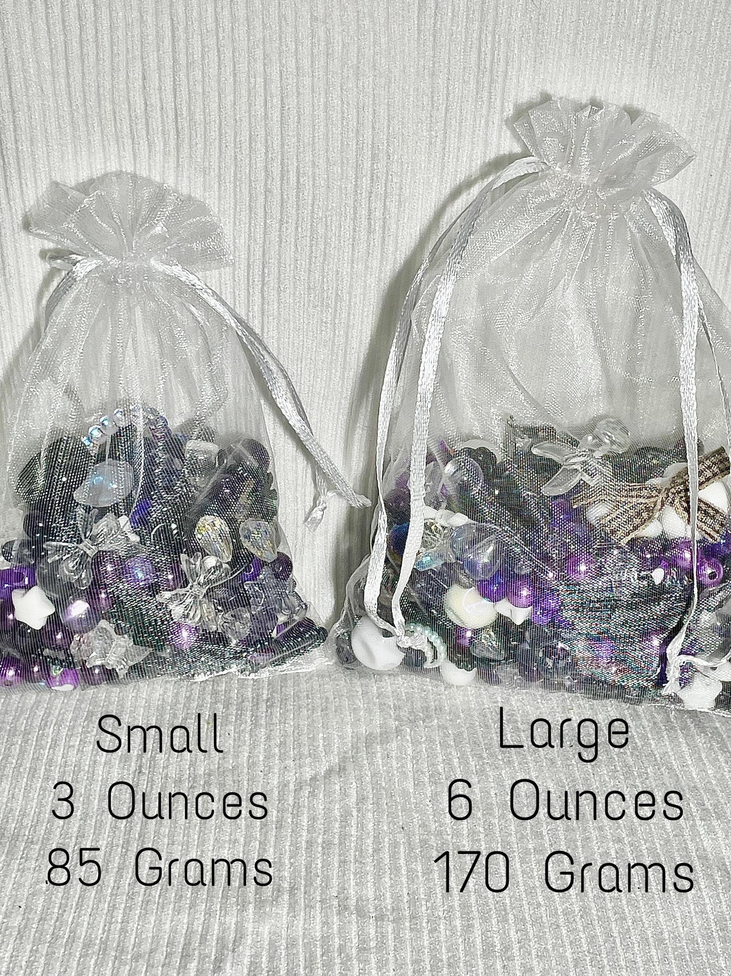 Dark Purple Bead Soup | Y2K Jewelry Making Supplies, Handmade Bead Confetti