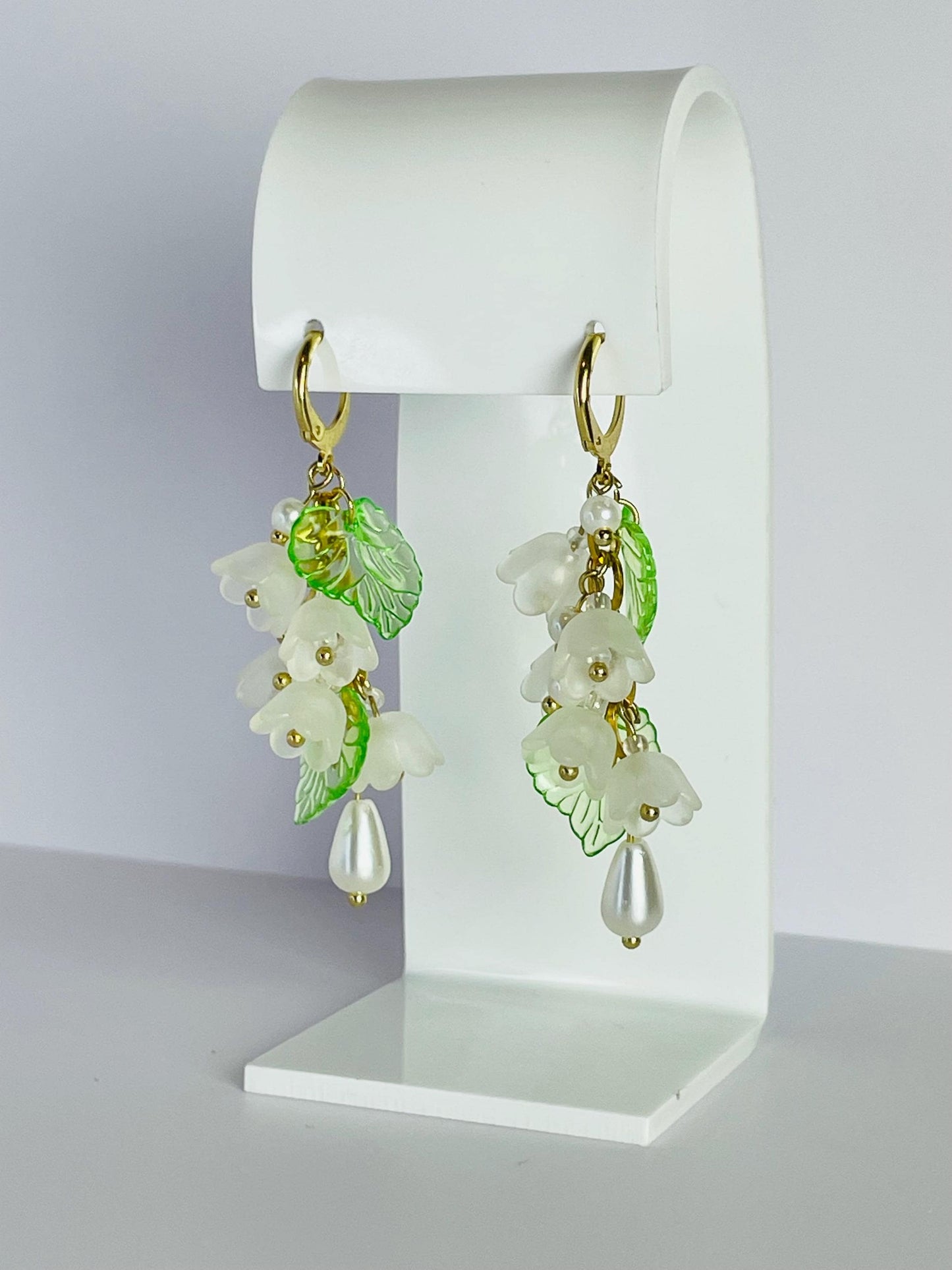 Lily of the Valley Earrings | Botanical Floral Fairycore Earrings