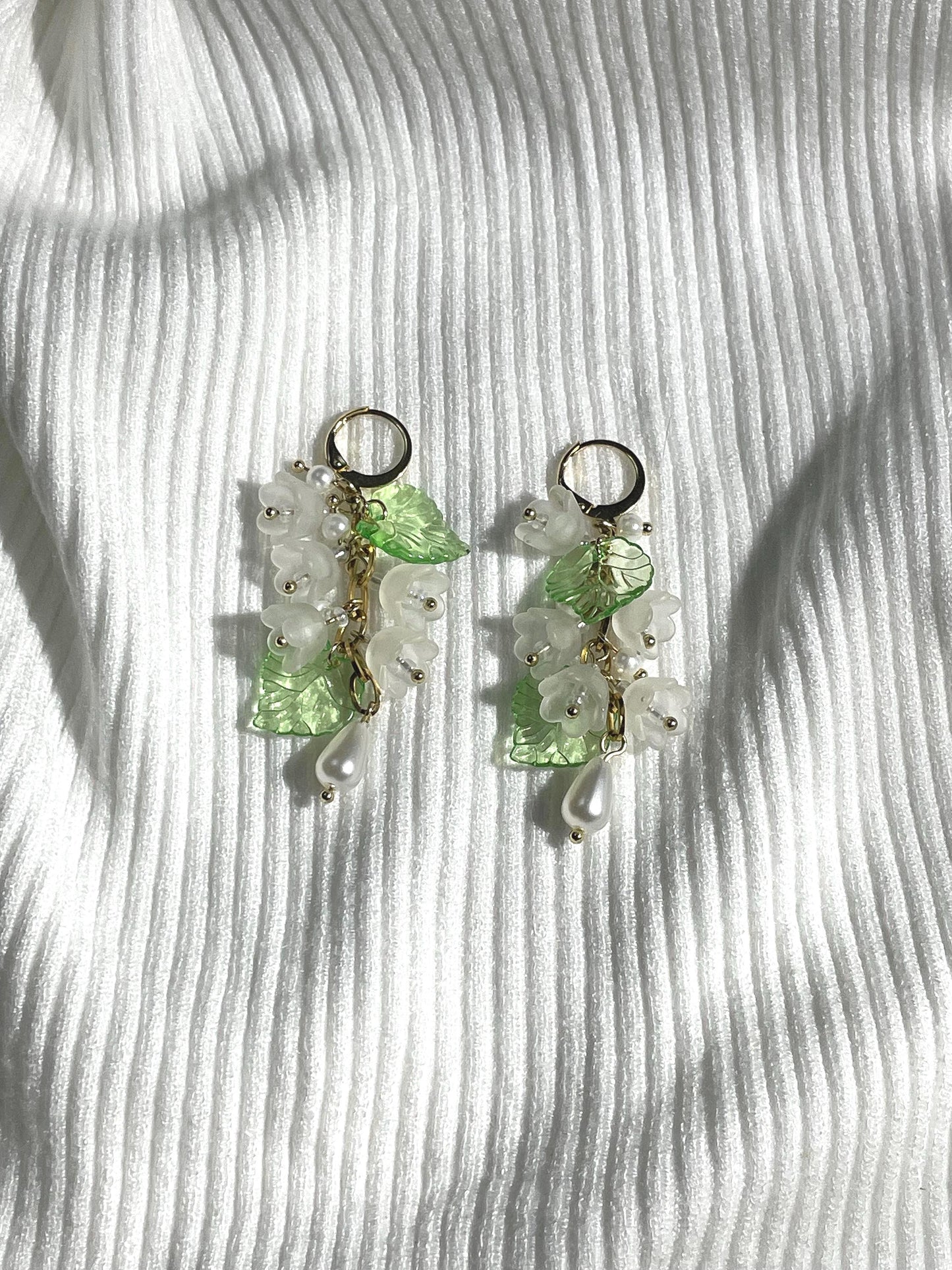 Lily of the Valley Earrings | Botanical Floral Fairycore Earrings