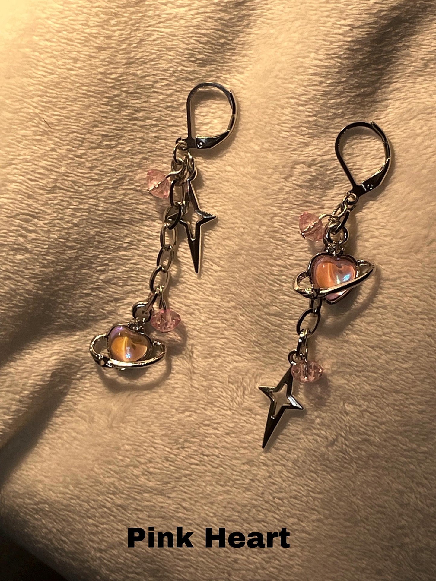 Mismatch Dangly Star Earrings | Grunge Goth Asymmetrical Jewelry