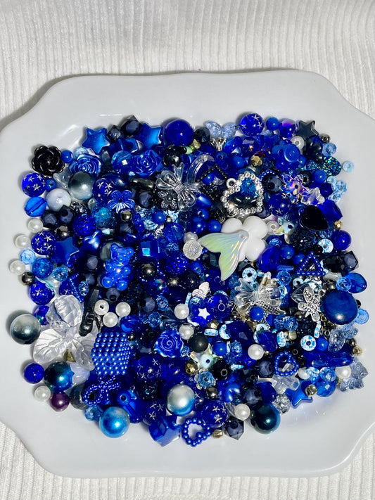 Midnight Bead Soup | Dark Blue & Black Curated Bead Mix