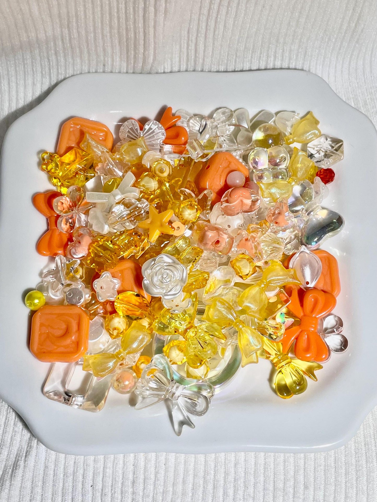 Peach Bead Soup | Y2K Curated Bead Mix for Jewelry Making