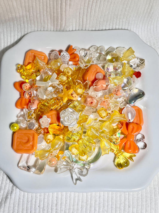 Peach Bead Soup | Y2K Curated Bead Mix for Jewelry Making