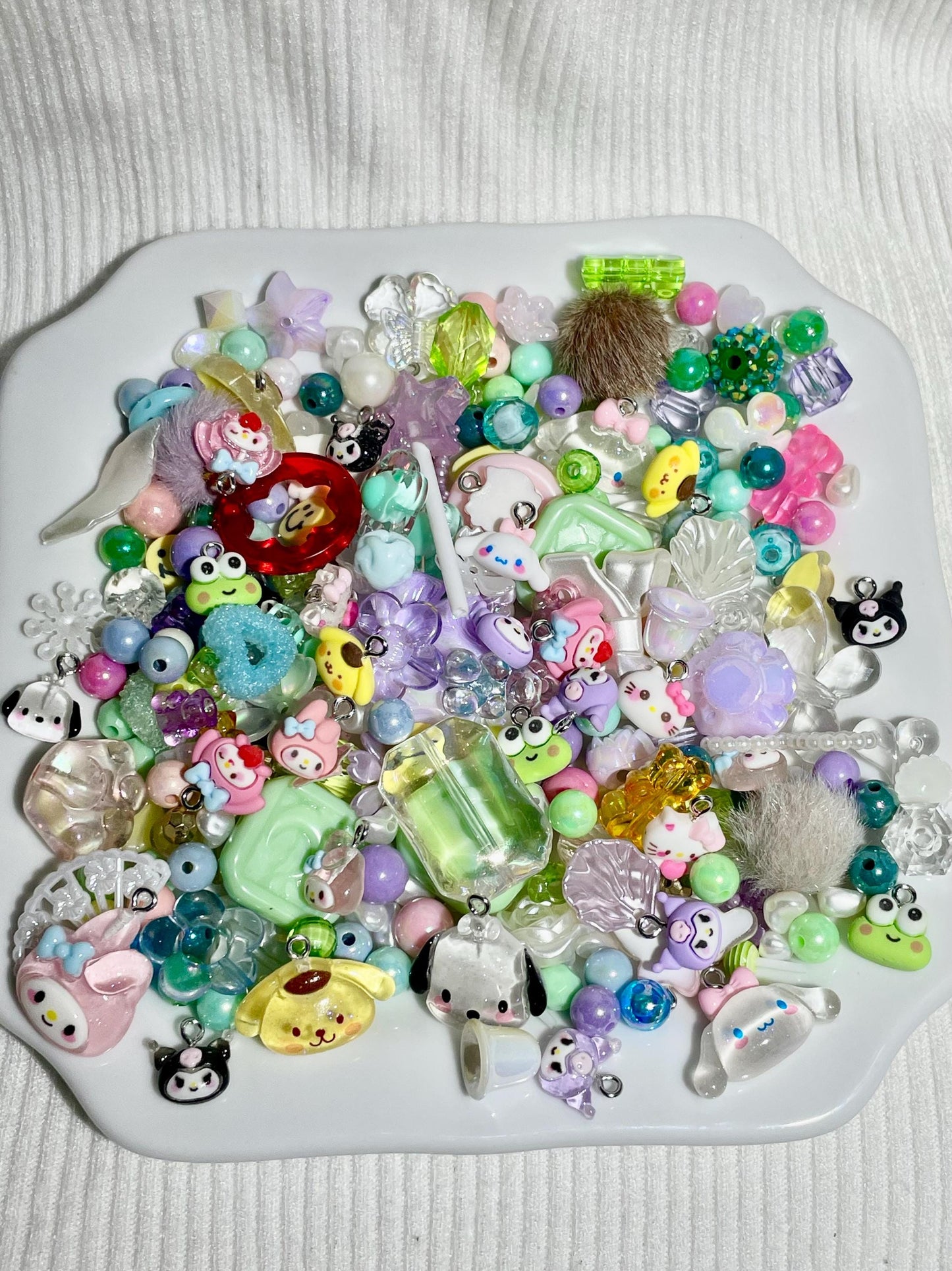 Sanrio-Inspired Bead Soup | Cute Cartoon Beads for Jewelry Making