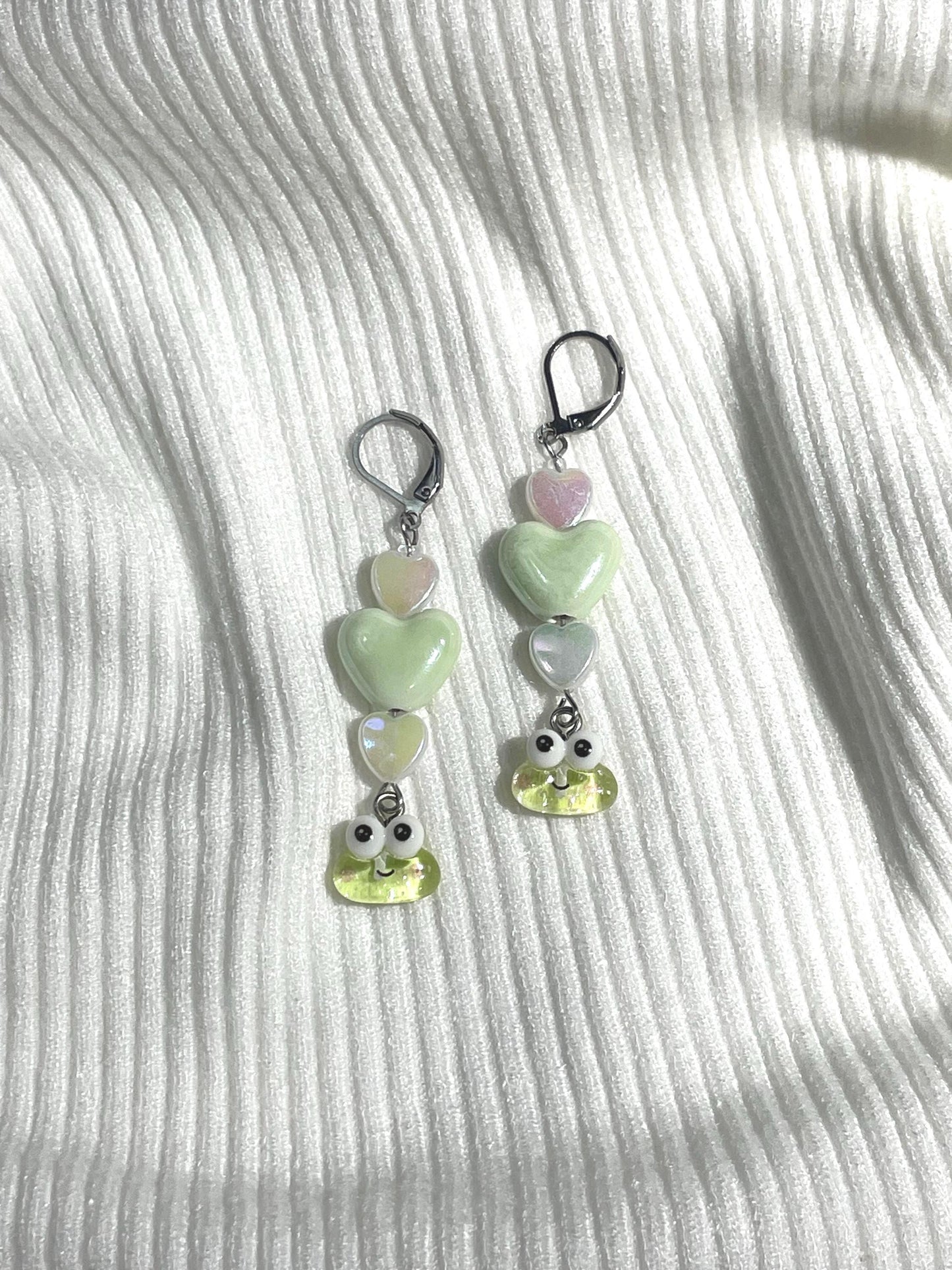 Keroppi Earrings | Kawaii Sanrio-Inspired Dangle Earrings