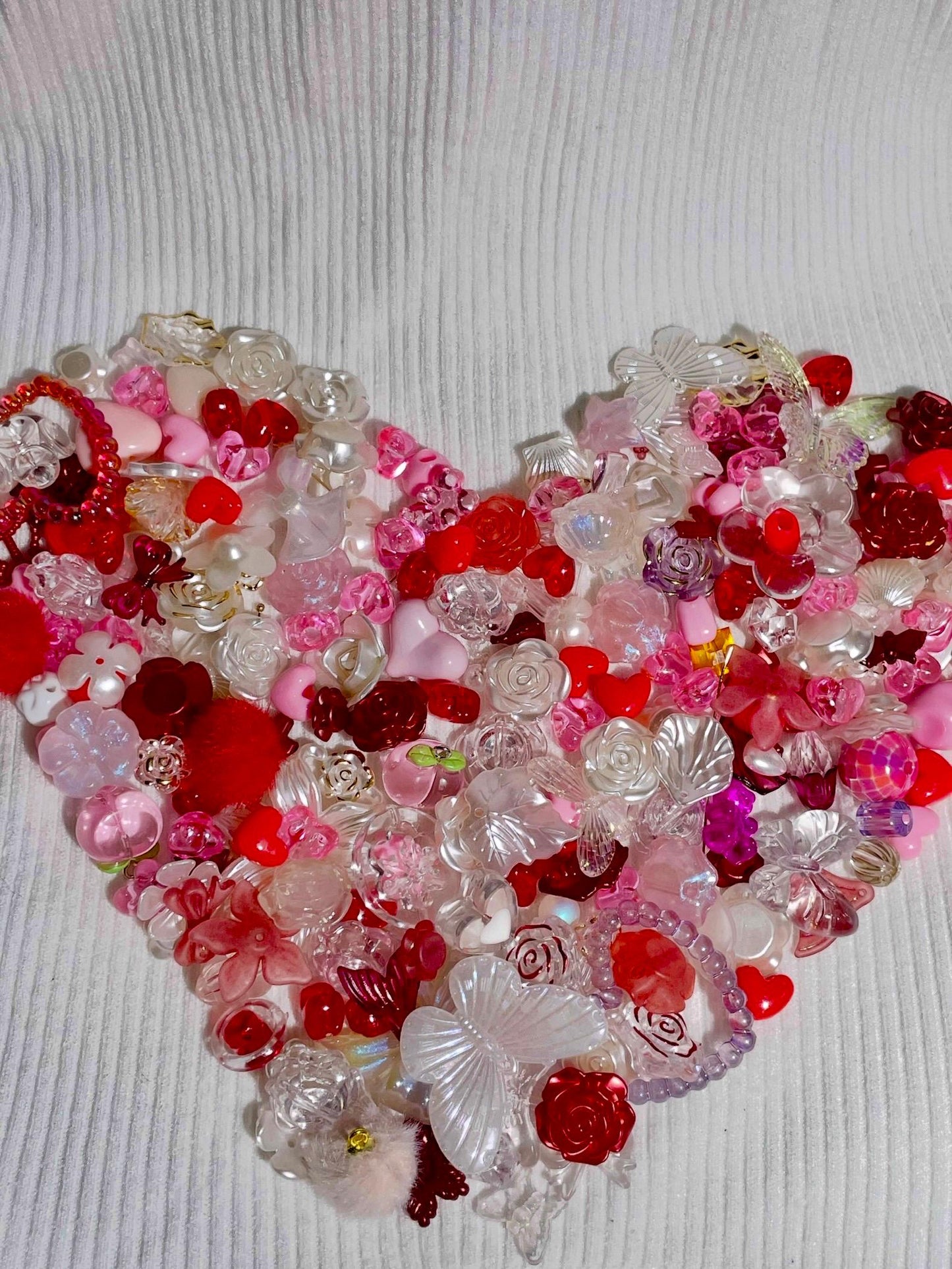 Valentine’s Bead Soup | Romantic Pink & Red Bead Mix